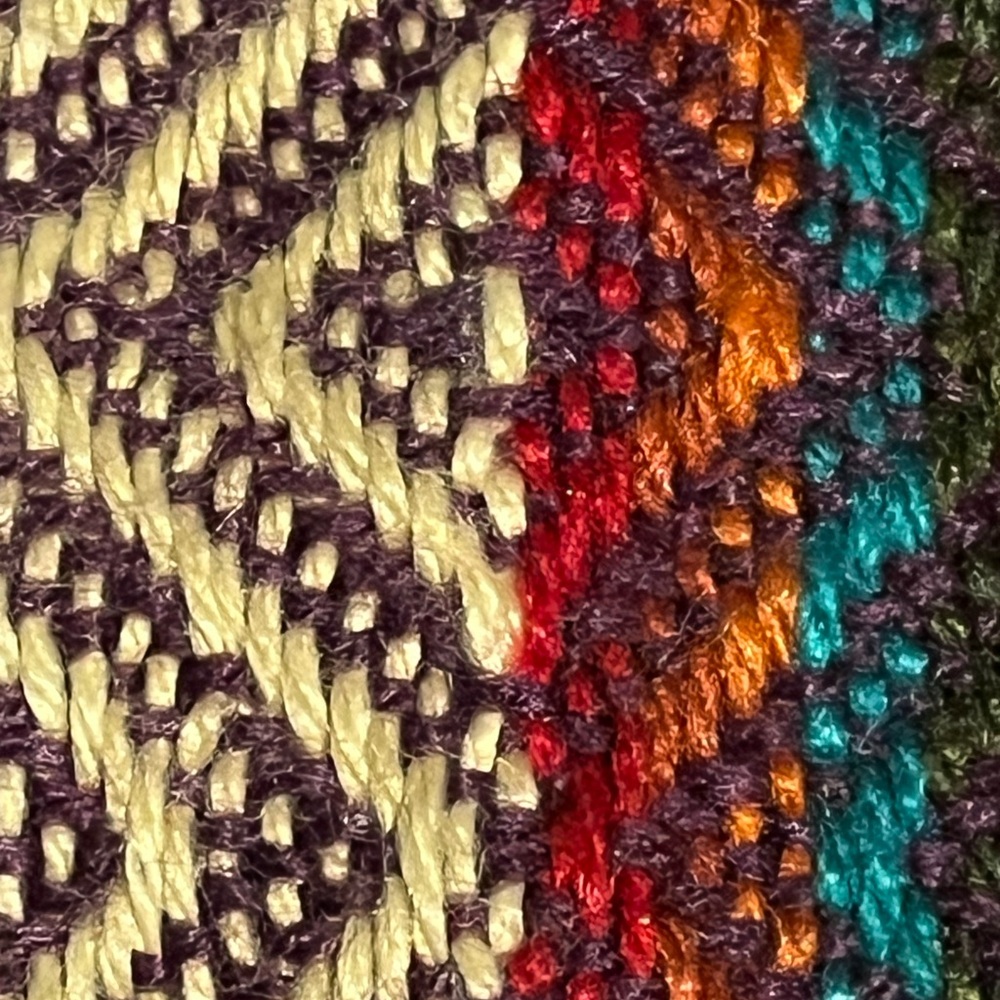 Multicolor Alpaca Striped Scarf - Picture 4 of 4